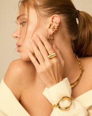 Серьги Cuff Gold